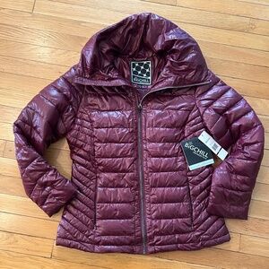 Nwt Big Chill burgundy down puffer jacket S